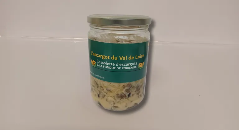 Escargots à la fondue de poireaux